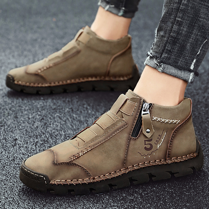 ReliefFoot™ Men's Vintage Casual Soft And Breathable Cowhide Leather Boots