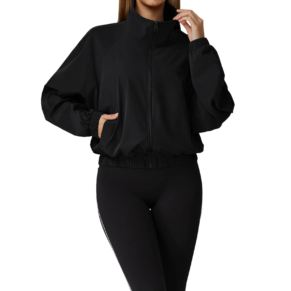 🔥2025 NEWS Women's Sports Jacket Hooded Long Sleeve Zipper Quick Dry Nylon Spandex Blend Yoga Running Outdoor Activities