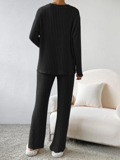 RelaxFit | 2-Delig Trendy Lounge Set | Geribd Comfort | Dames Kleding