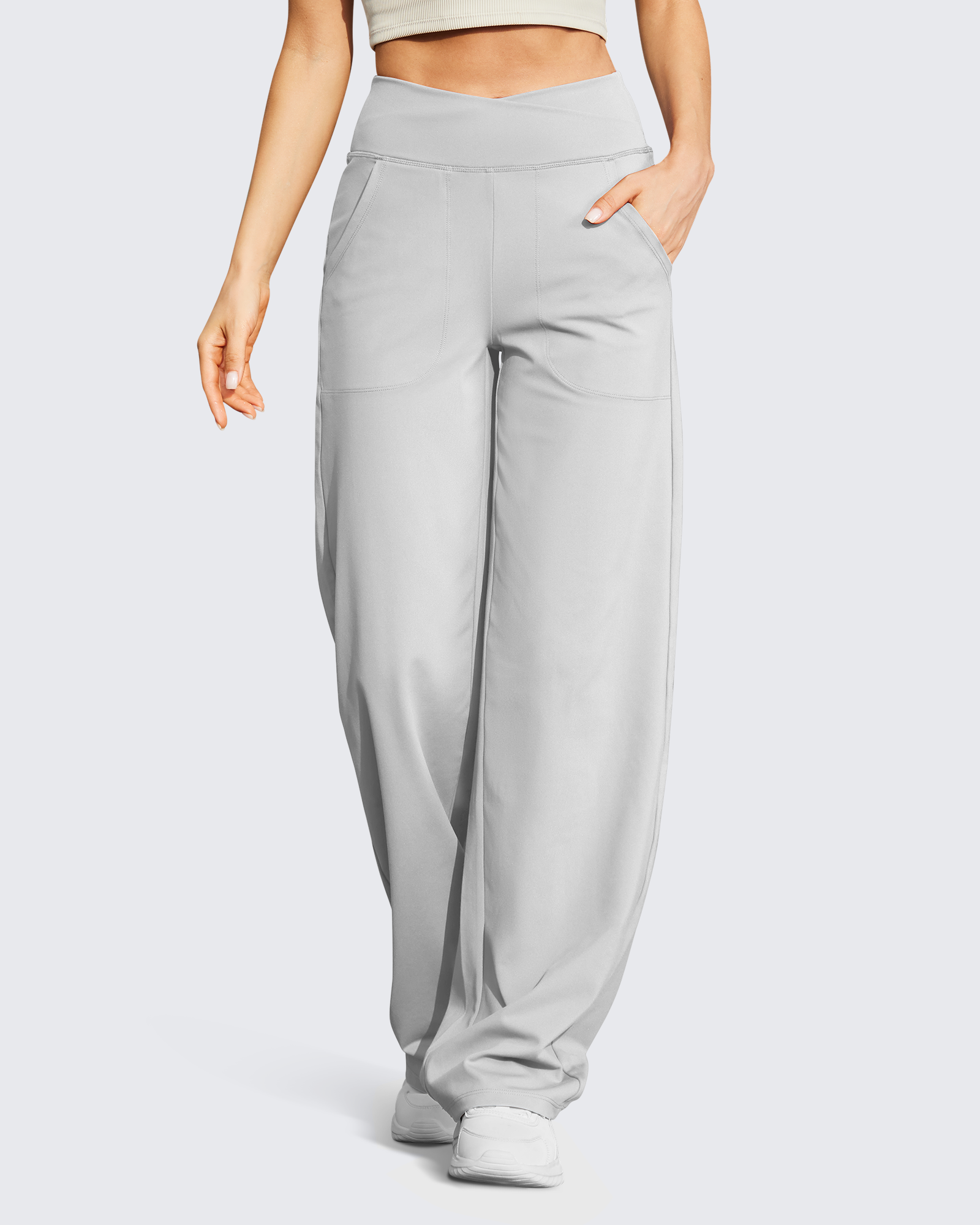 🔥Wide Leg High-Waist Casual Pants 31