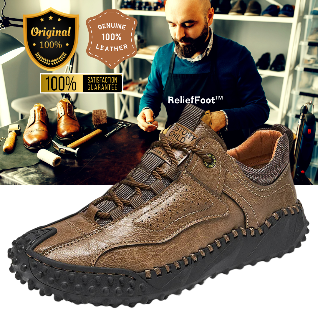 Behavory™ Eco-Friendly Leather Handcrafted Orthopedic Shoes
