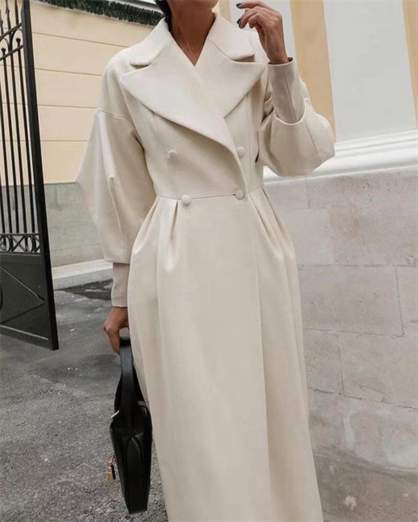 🔥Lapel lantern vintage wool coat