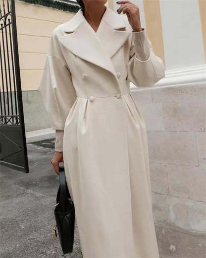 🔥Lapel lantern vintage wool coat