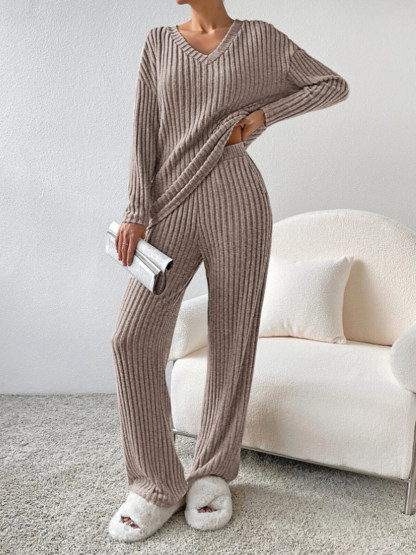 RelaxFit | 2-Delig Trendy Lounge Set | Geribd Comfort | Dames Kleding