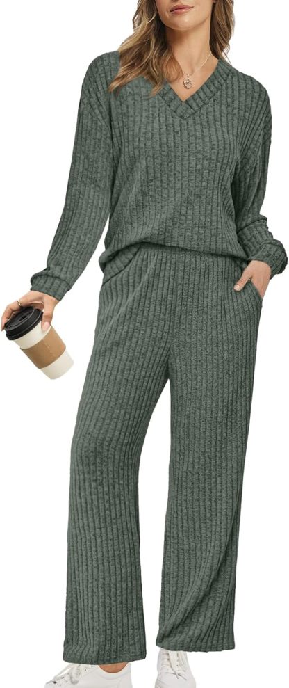 🔥Fall Outfits for Women 2025 Vacation Matching Sweater Lounge Sets (S-2XL)
