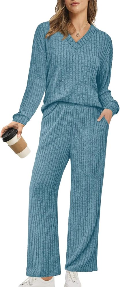 🔥Fall Outfits for Women 2025 Vacation Matching Sweater Lounge Sets (S-2XL)