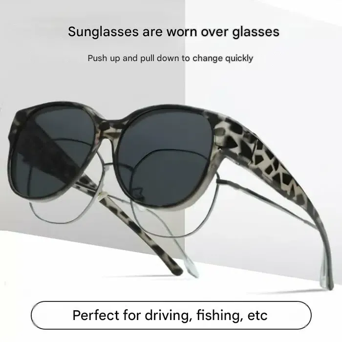 🎉Buy 1, Get 1 Free😎New trendy 2026 round cat-eye sunglasses—polarized with UV400 protection🕶️