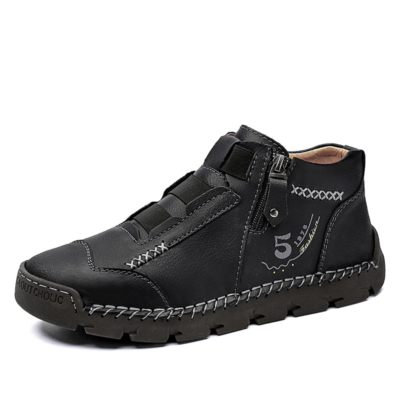 ReliefFoot™ Men's Vintage Casual Soft And Breathable Cowhide Leather Boots