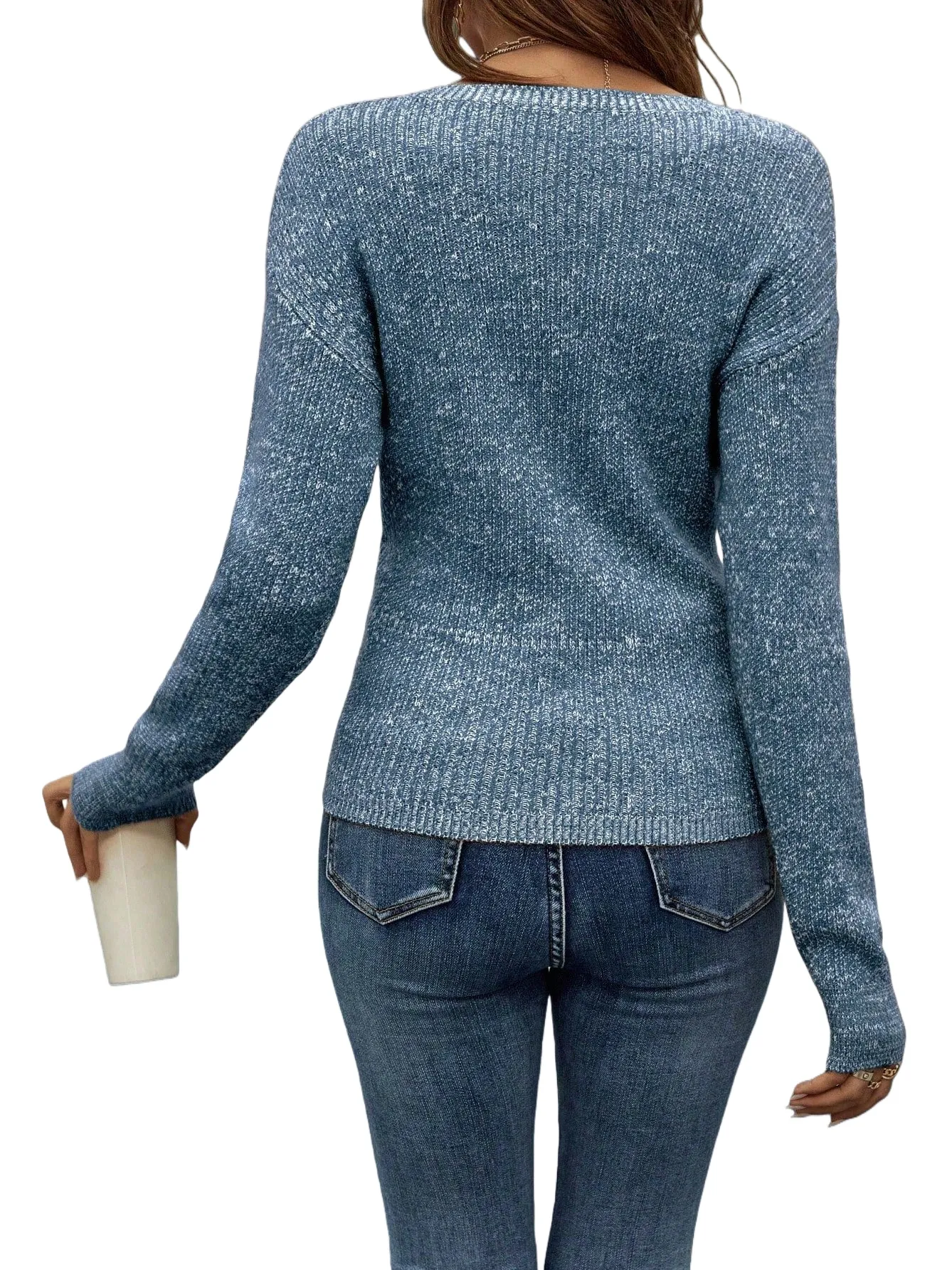 🔥Elegant Women's Casual Knit Sweater - suitable for Spring and Autumn Wear