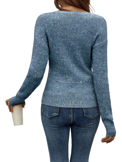🔥Elegant Women's Casual Knit Sweater - suitable for Spring and Autumn Wear