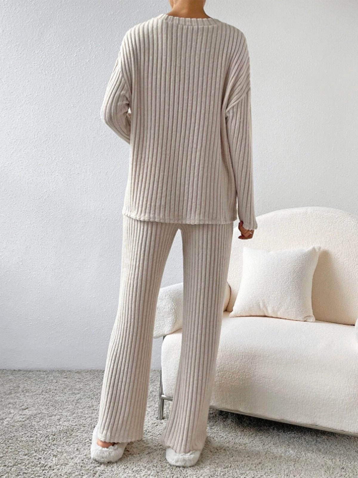 RelaxFit | 2-Delig Trendy Lounge Set | Geribd Comfort | Dames Kleding