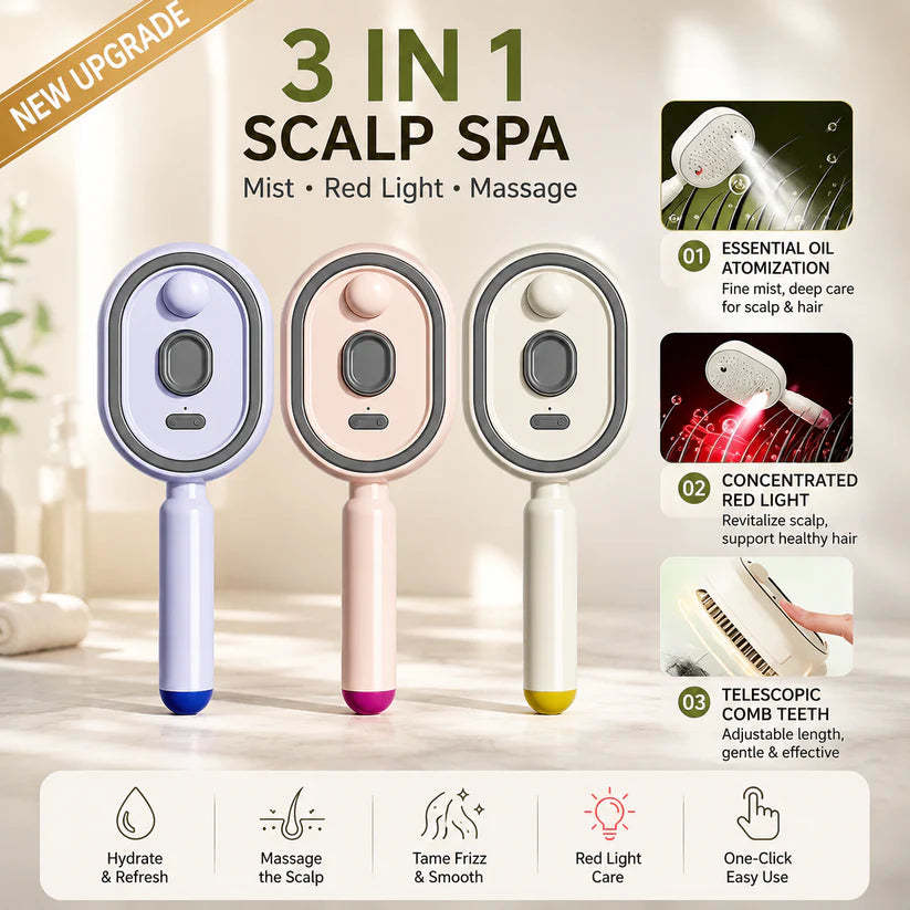 🔥LAST DAY SALE 49% OFF-🔥Electric Spray Air Cushion Massage Comb
