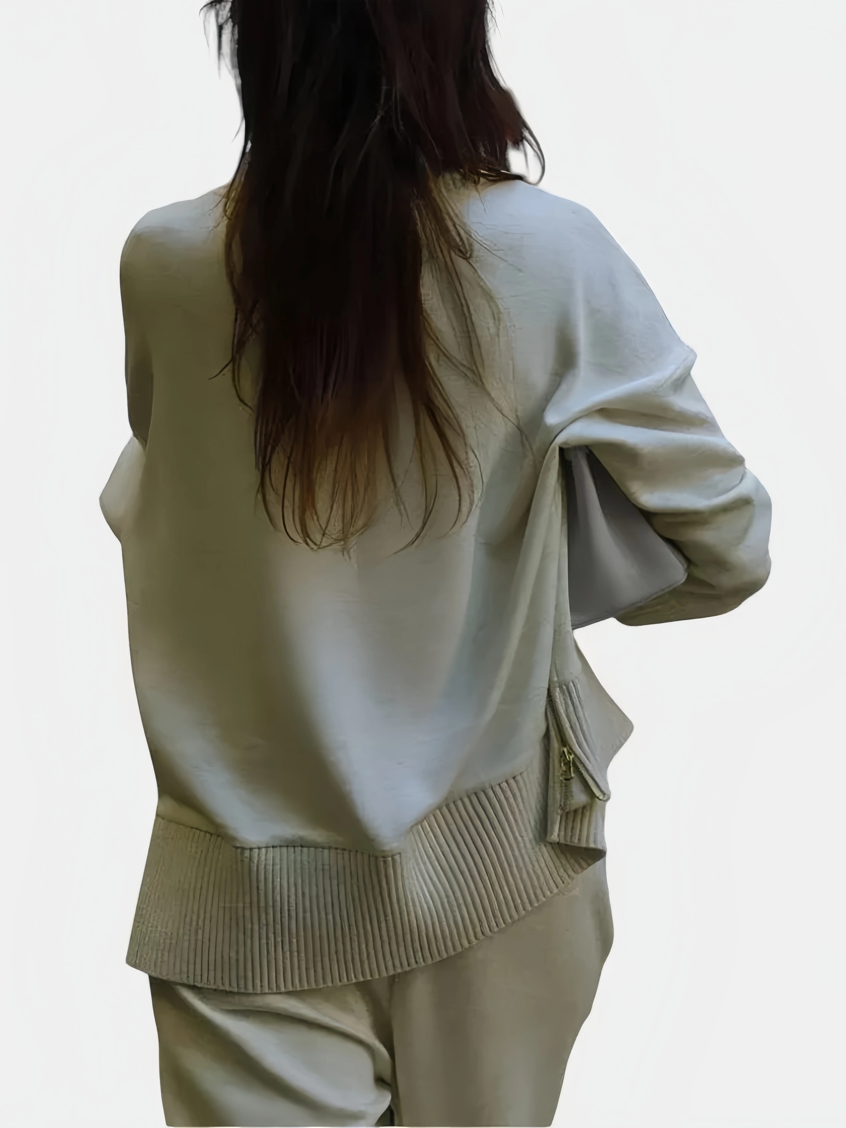 Urban Minimalist Oversized Sweatshirt & Wide-Leg Pants Co-ord Set