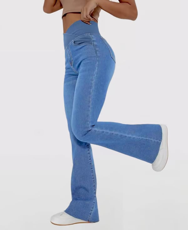 🔥Stretchy Jeans High Waisted Crossover