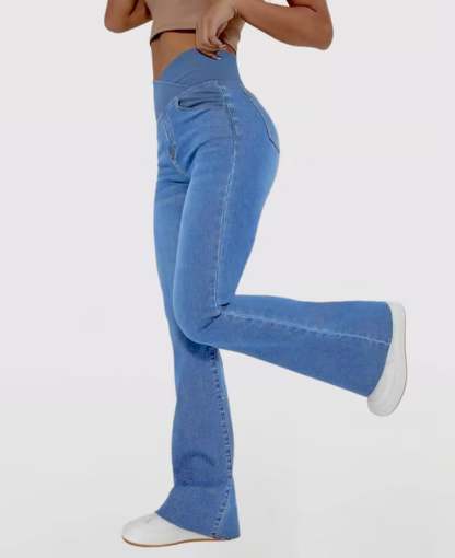 🔥Stretchy Jeans High Waisted Crossover