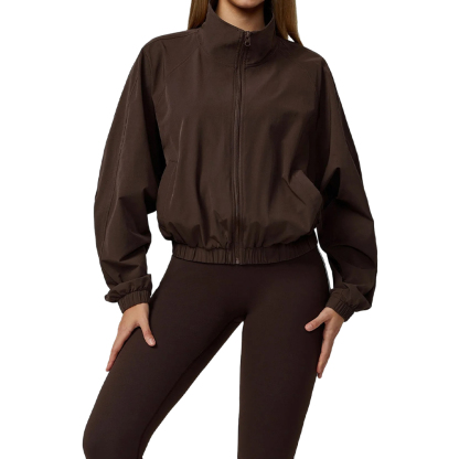 🔥2025 NEWS Women's Sports Jacket Hooded Long Sleeve Zipper Quick Dry Nylon Spandex Blend Yoga Running Outdoor Activities
