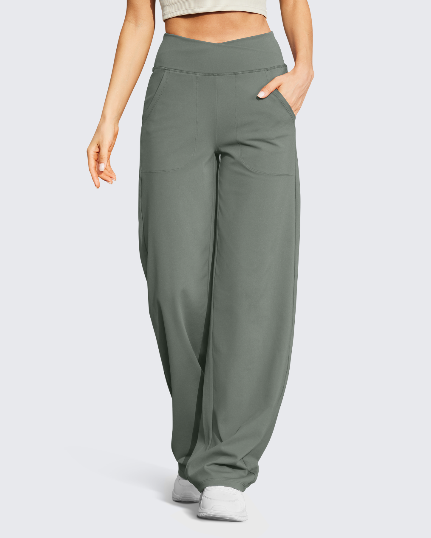 🔥Wide Leg High-Waist Casual Pants 31