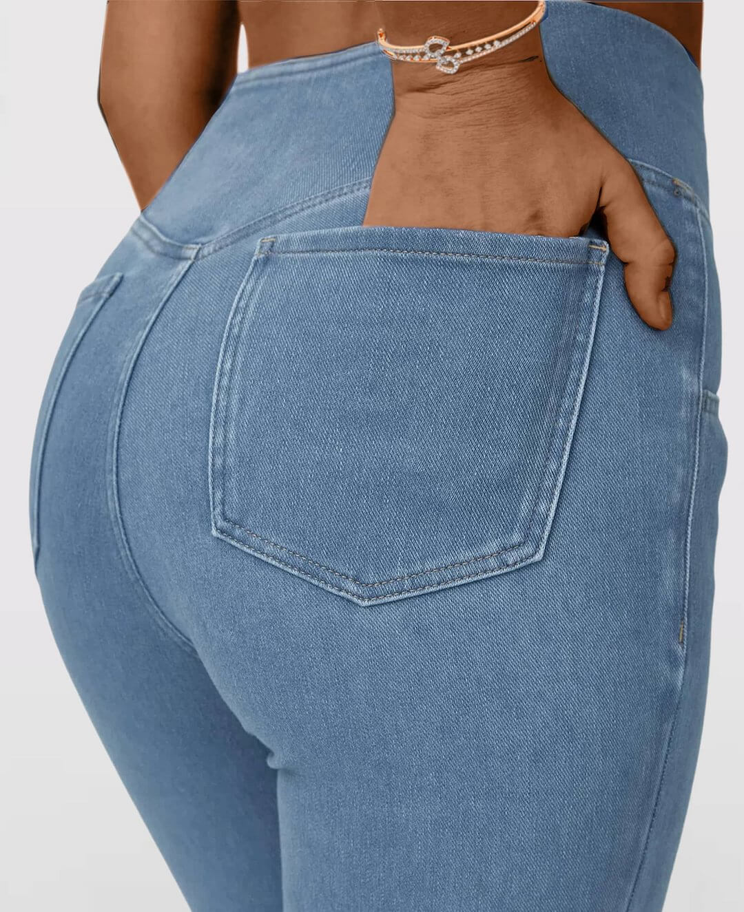🔥Stretchy Jeans High Waisted Crossover