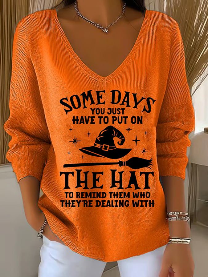 Women's Clothing Sometimes you just need a hat to remind them who they're dealing with. Drop shoulder sweater