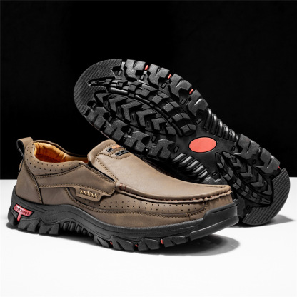 (🔥Christmas Clearance sale - 50% OFF) Men's Non-slip Walking Leather Lightweight Breathable Casual Loafers