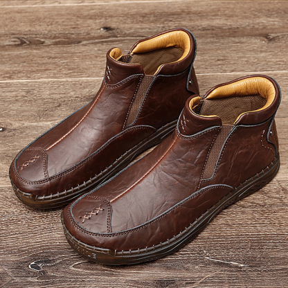 (🔥Christmas Clearance sale - 50% OFF) )Men's Outdoor Casual Handmade Cowhide Boots