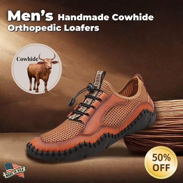 ⏰Promotion - 50% OFF🔥Men's Handmade Italian Cowhide Breathable Loafer