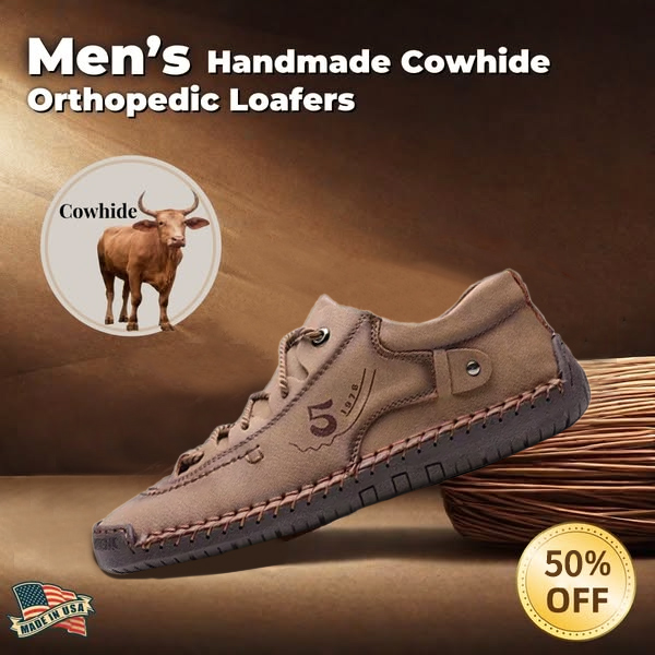 Leather Orthopedic Shoes Men Leather Winter Boots