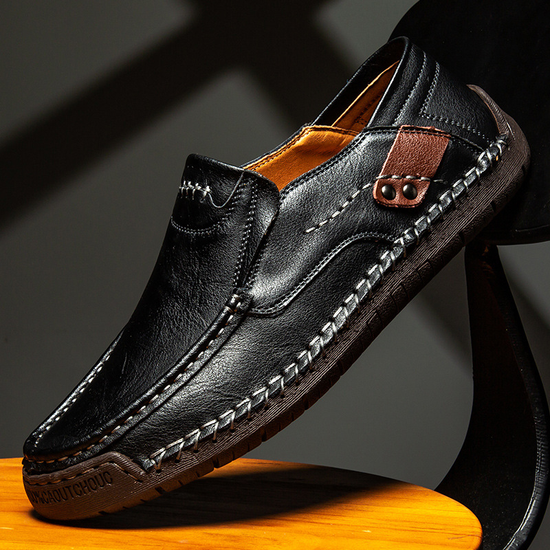 ⏰Christmas sale 50% OFF 🔥 Men's Handmade Genuine Leather Slip-On Loafers