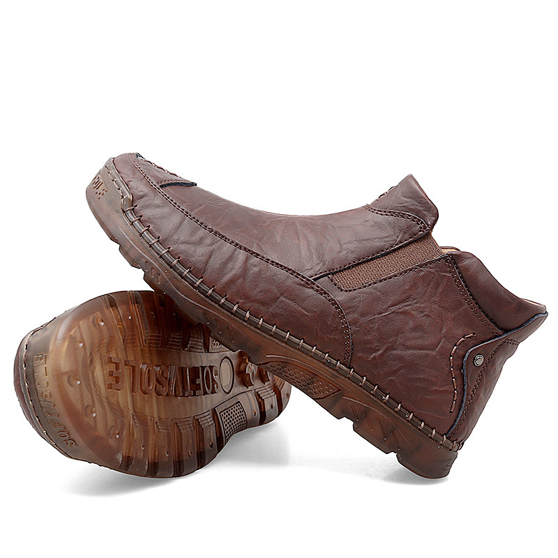 (🔥Christmas Clearance sale - 50% OFF) )Men's Outdoor Casual Handmade Cowhide Boots