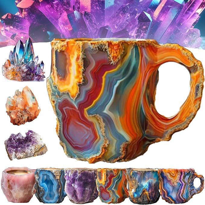 🔥Last 4 hours 52% OFF -🥃2024 New Mineral Crystal Coffee Mugs