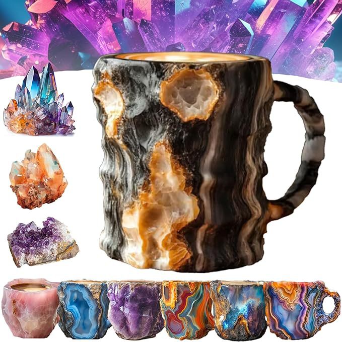 🔥Last 4 hours 52% OFF -🥃2024 New Mineral Crystal Coffee Mugs