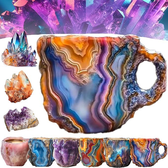 🔥Last 4 hours 52% OFF -🥃2024 New Mineral Crystal Coffee Mugs