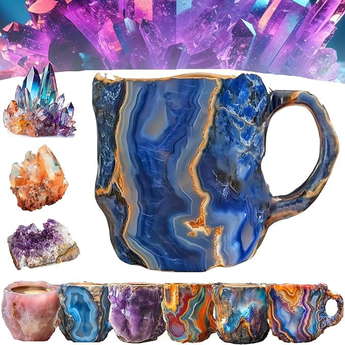 🔥Last 4 hours 52% OFF -🥃2024 New Mineral Crystal Coffee Mugs