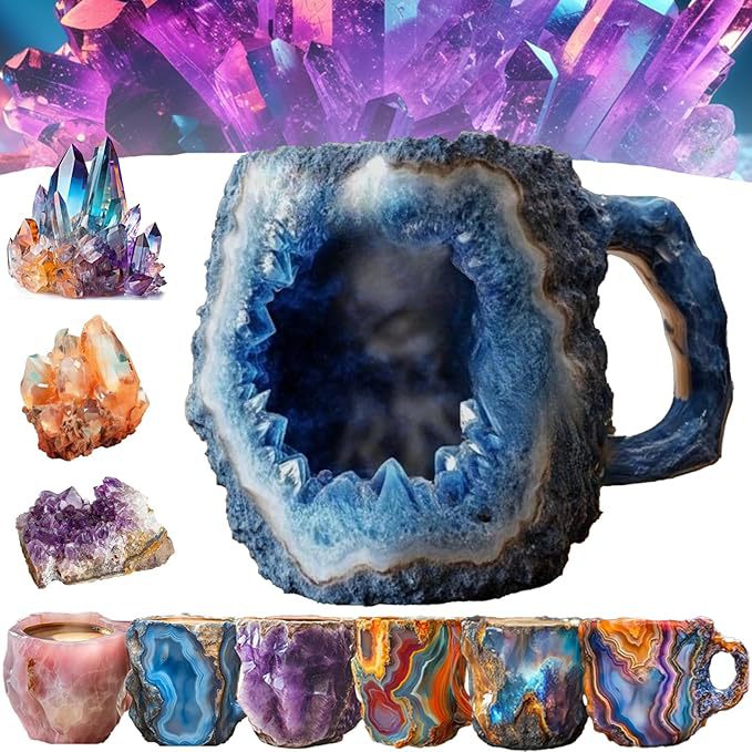🔥Last 4 hours 52% OFF -🥃2024 New Mineral Crystal Coffee Mugs