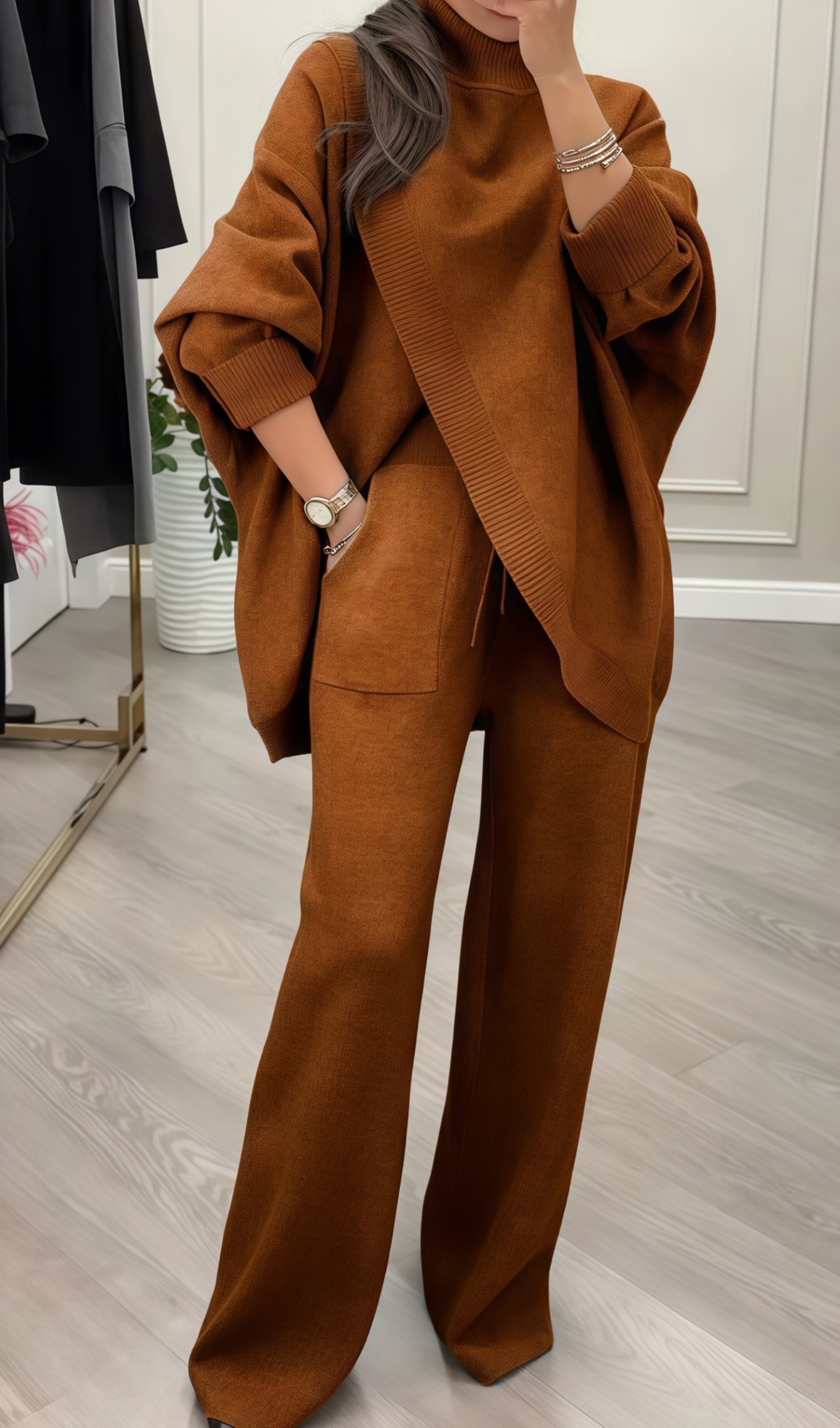 ⏳Time-Limited Special⏰Women's 2-Piece Oversized Sweater & Pants Set