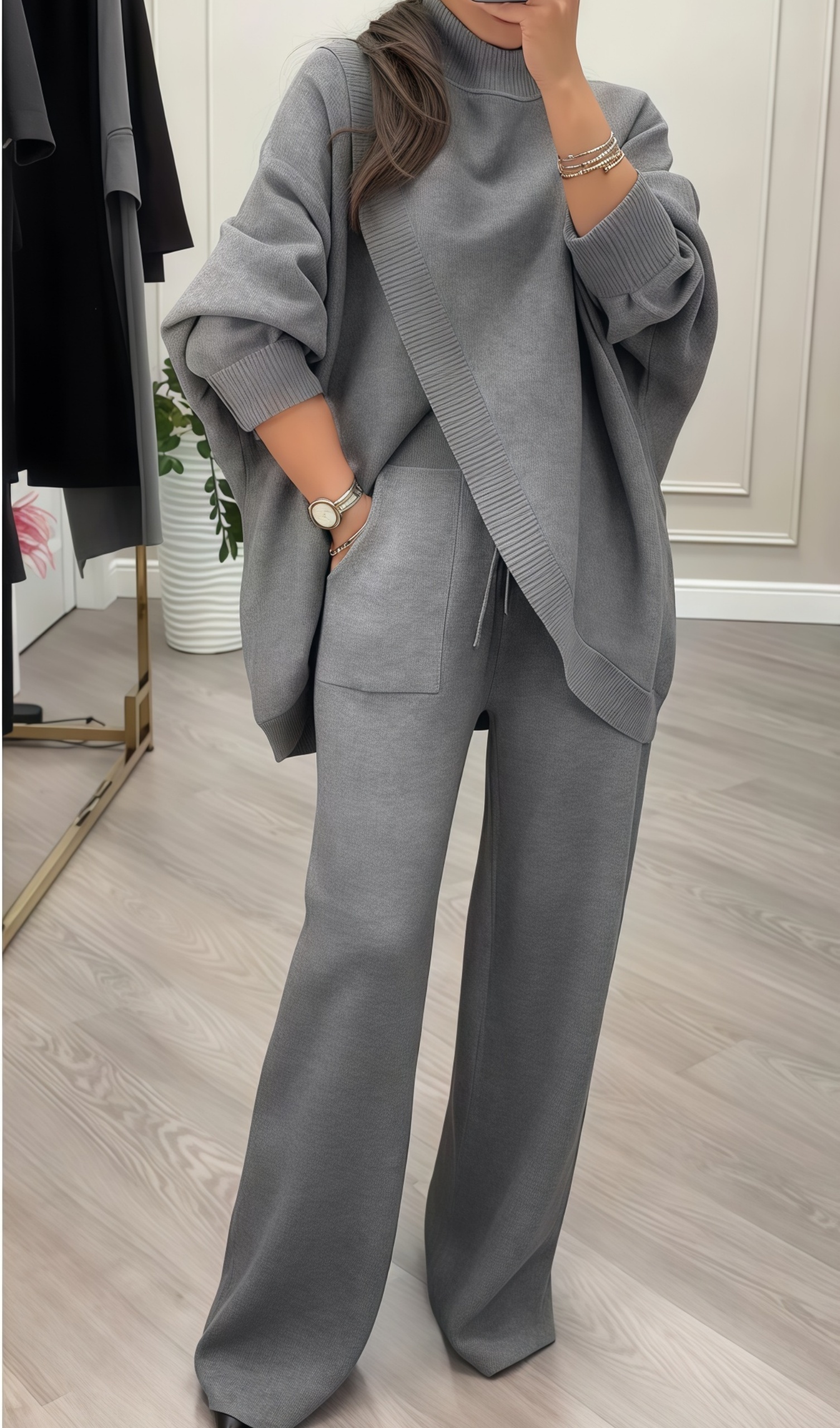 ⏳Time-Limited Special⏰Women's 2-Piece Oversized Sweater & Pants Set