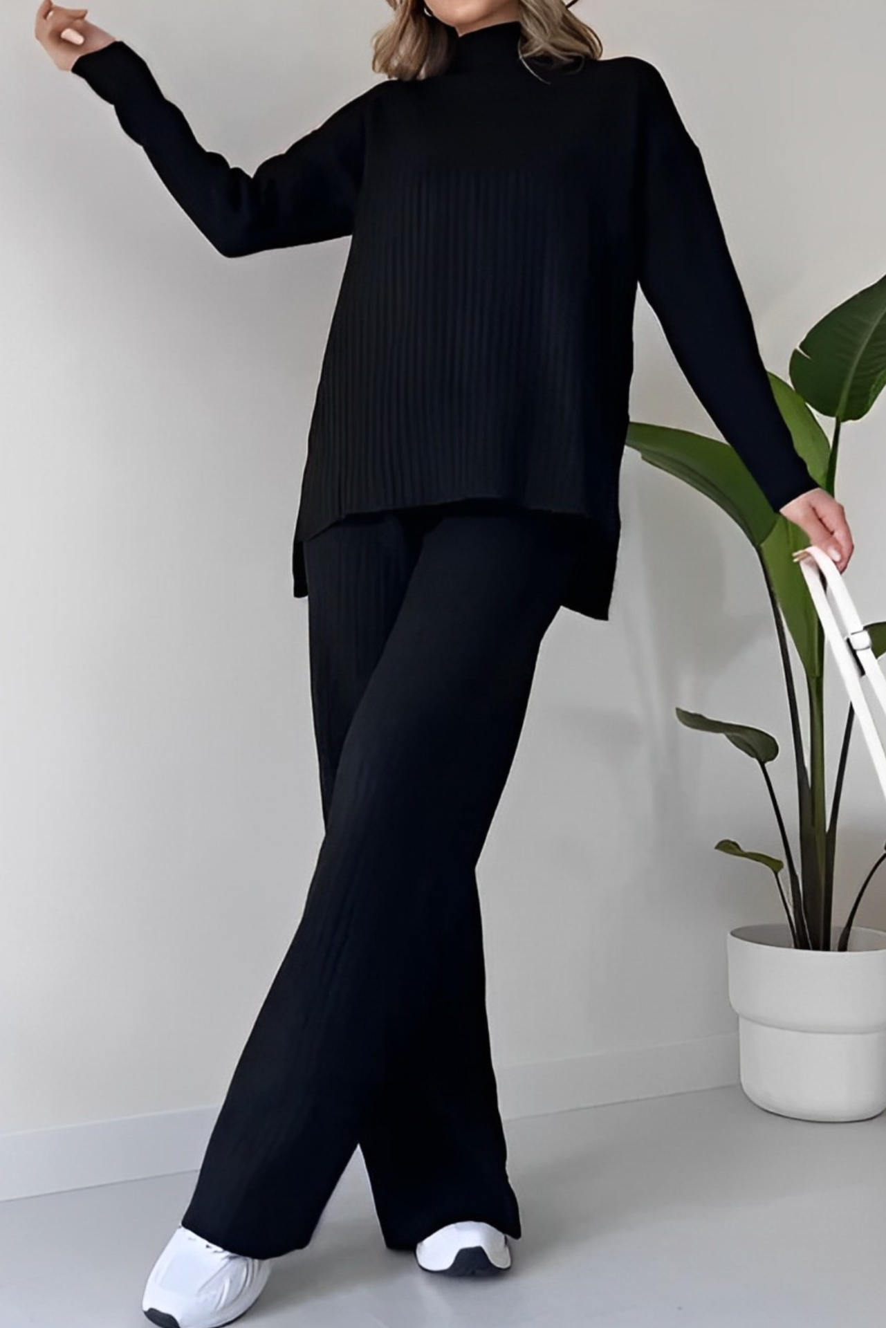 2024 new autumn and winter leisure home comfortable two-piece suit Esm