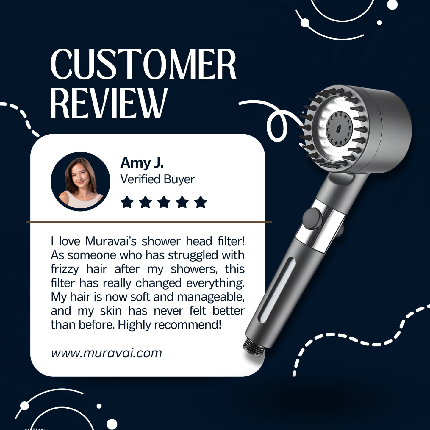 A brand new packaging experience, Filter Shower Head™
