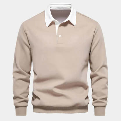 Men's Lightweight and Comfortable Cashmere Business Polo Shirt