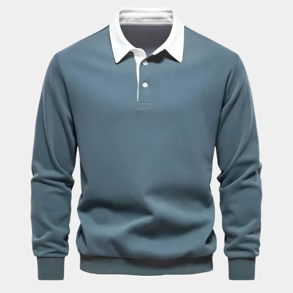 Men's Lightweight and Comfortable Cashmere Business Polo Shirt