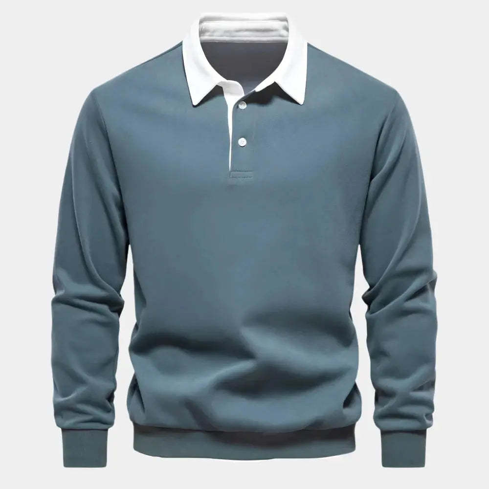 Men's Lightweight and Comfortable Cashmere Business Polo Shirt