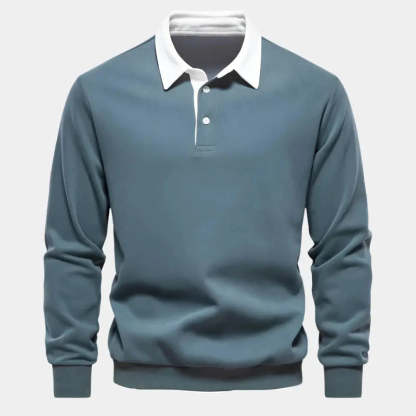 Men's Lightweight and Comfortable Cashmere Business Polo Shirt