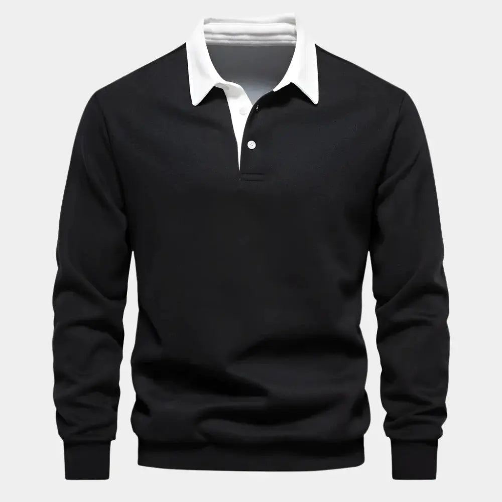 Men's Lightweight and Comfortable Cashmere Business Polo Shirt