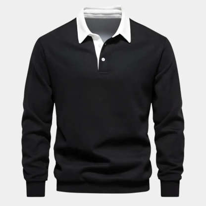 Men's Lightweight and Comfortable Cashmere Business Polo Shirt