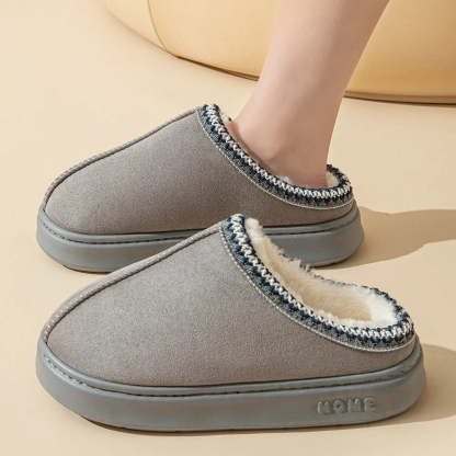 🔥Women's braided leather outdoor suede slippers