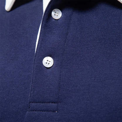 Men's Lightweight and Comfortable Cashmere Business Polo Shirt