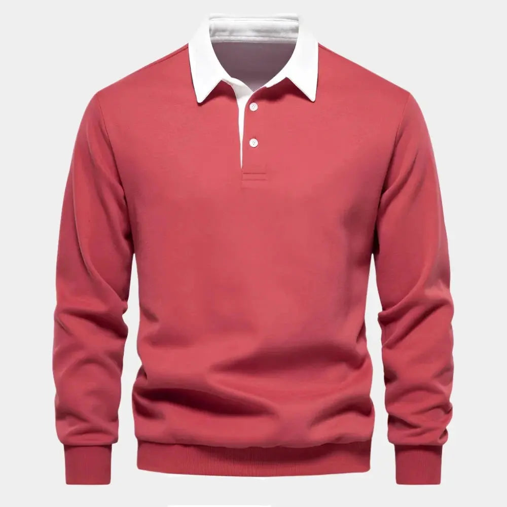 Men's Lightweight and Comfortable Cashmere Business Polo Shirt