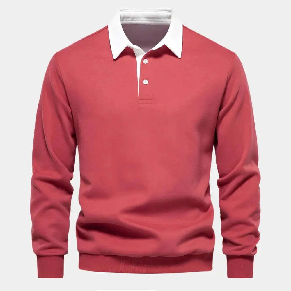 Men's Lightweight and Comfortable Cashmere Business Polo Shirt