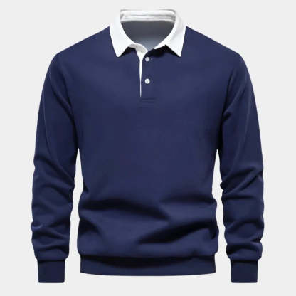 Men's Lightweight and Comfortable Cashmere Business Polo Shirt