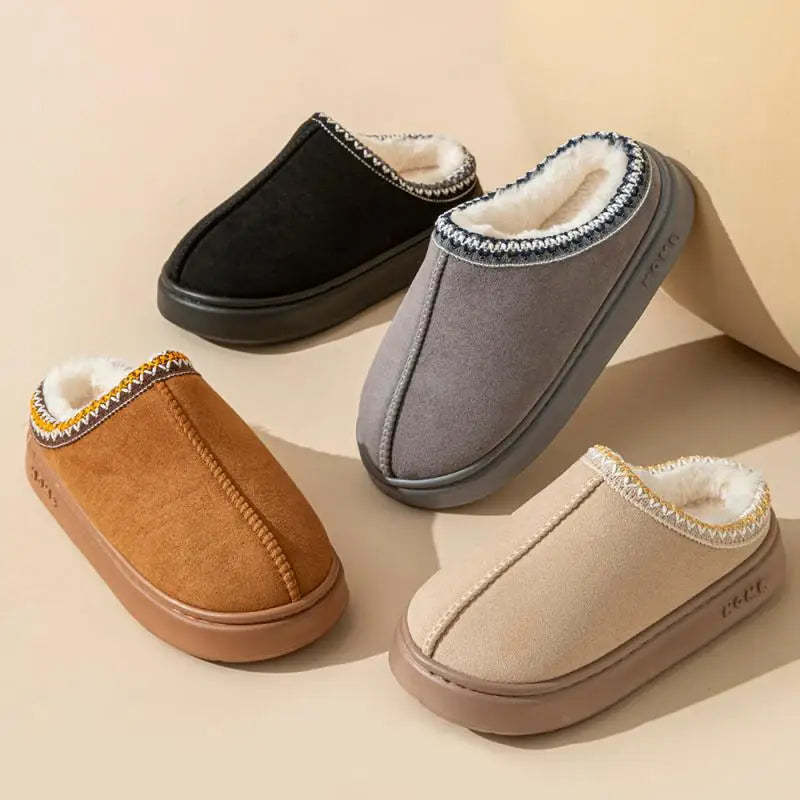 🔥Women's braided leather outdoor suede slippers